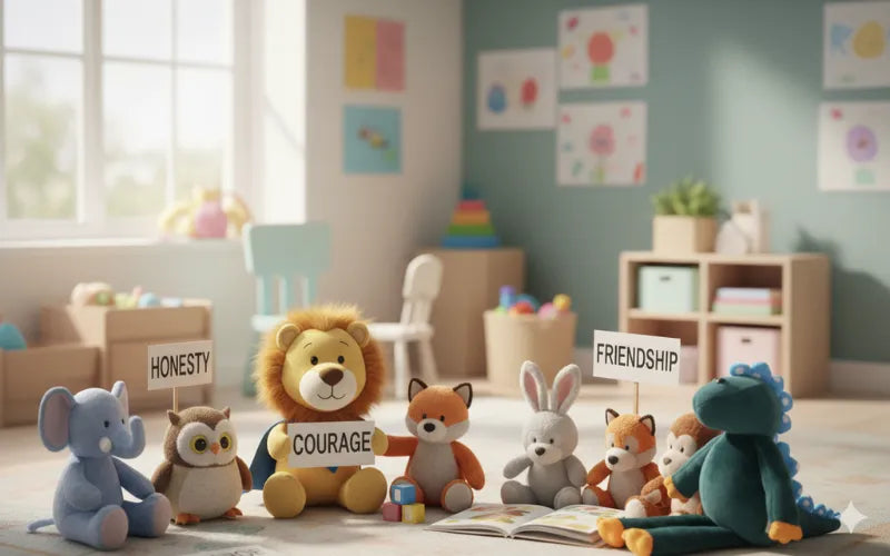 Using Plush Toys to Teach Positive Values