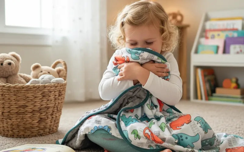 How dinosaur minkies help toddlers with anxiety