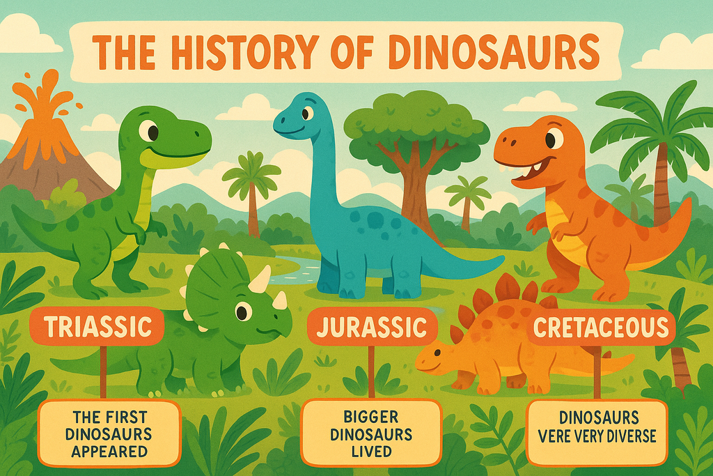 History of Dinosaurs for Kids