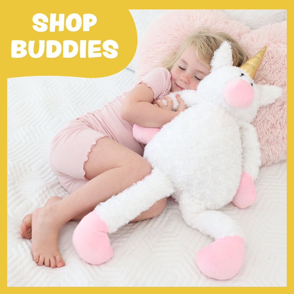 HuggaBuddies Plushie BigBuddie - Super Soft Stuffed Animal 24" | Educational Toy & Fun Gift Idea for 10 Year Olds (~) | Minky Stuffed Animal