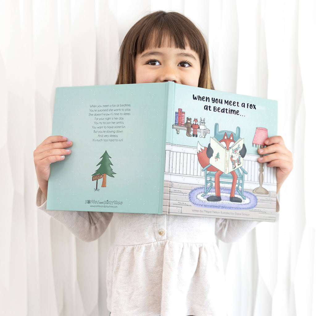 HuggaBuddies Fox Bedtime Storybook - “When You Meet a Fox at Bedtime…” | Educational Toy & Fun Gift Idea for 10 Year Olds (~) | Hardcover Bedtime Story Fox  Book (Fox)
