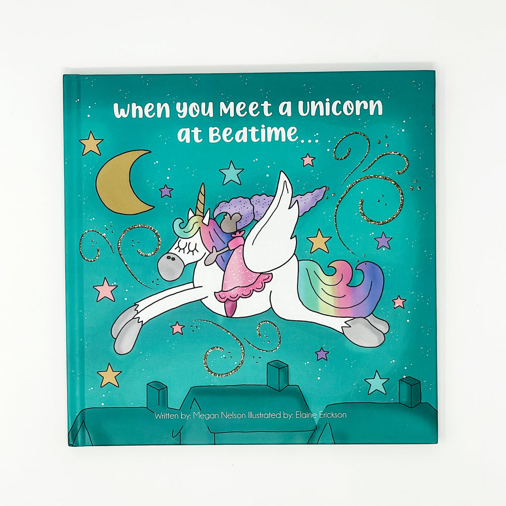 HuggaBuddies Unicorn Bedtime Storybook - “When You Meet a Unicorn at Bedtime…” | Educational Toy & Fun Gift Idea for 10 Year Olds (~) | Hardcover Bedtime Story Unicorn Book (Unicorn)